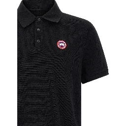 Black Cotton Polo Shirt
