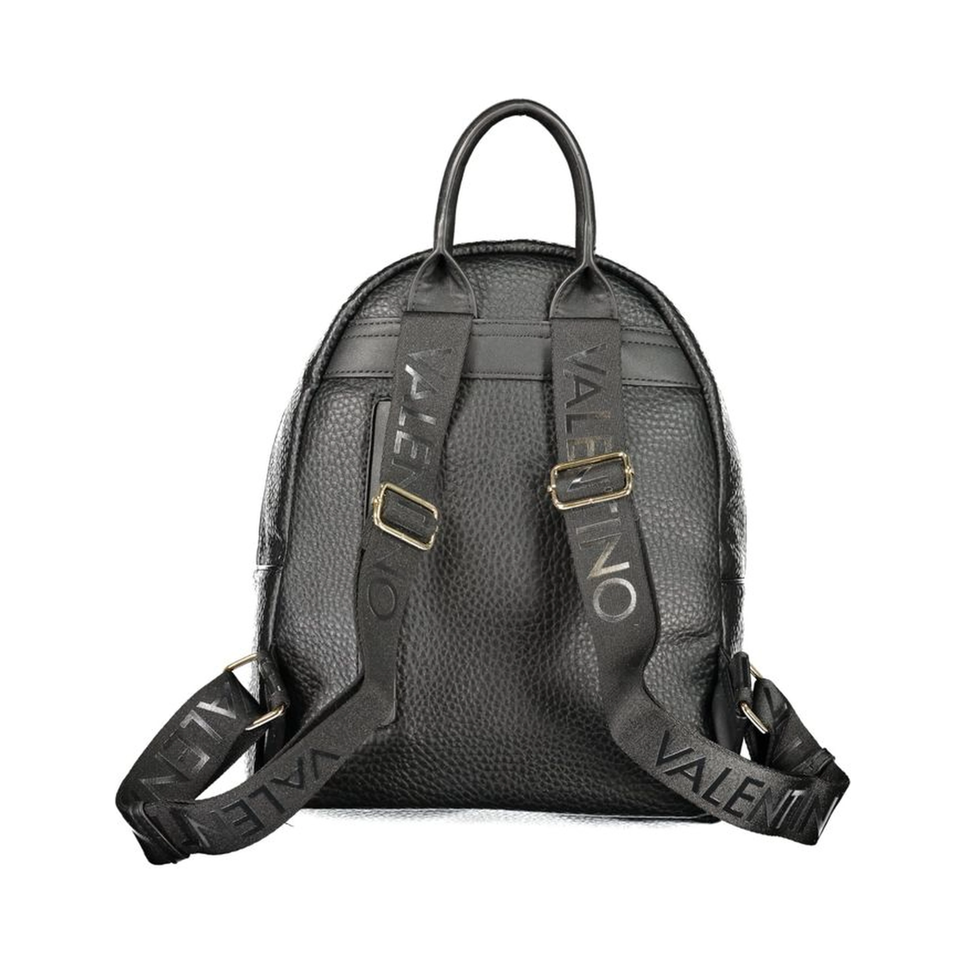 Black Polyurethane Women's Backpack