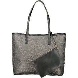 Black Polyurethane Women's Bag