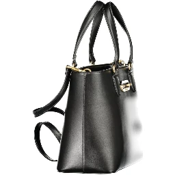 Black Polyurethane Women's Bag