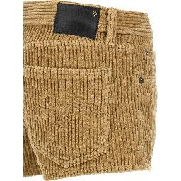 Beige Cotton Bermuda Shorts