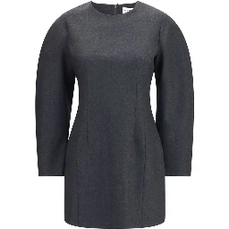 Gray Wool Oves Aries Casual Dress
