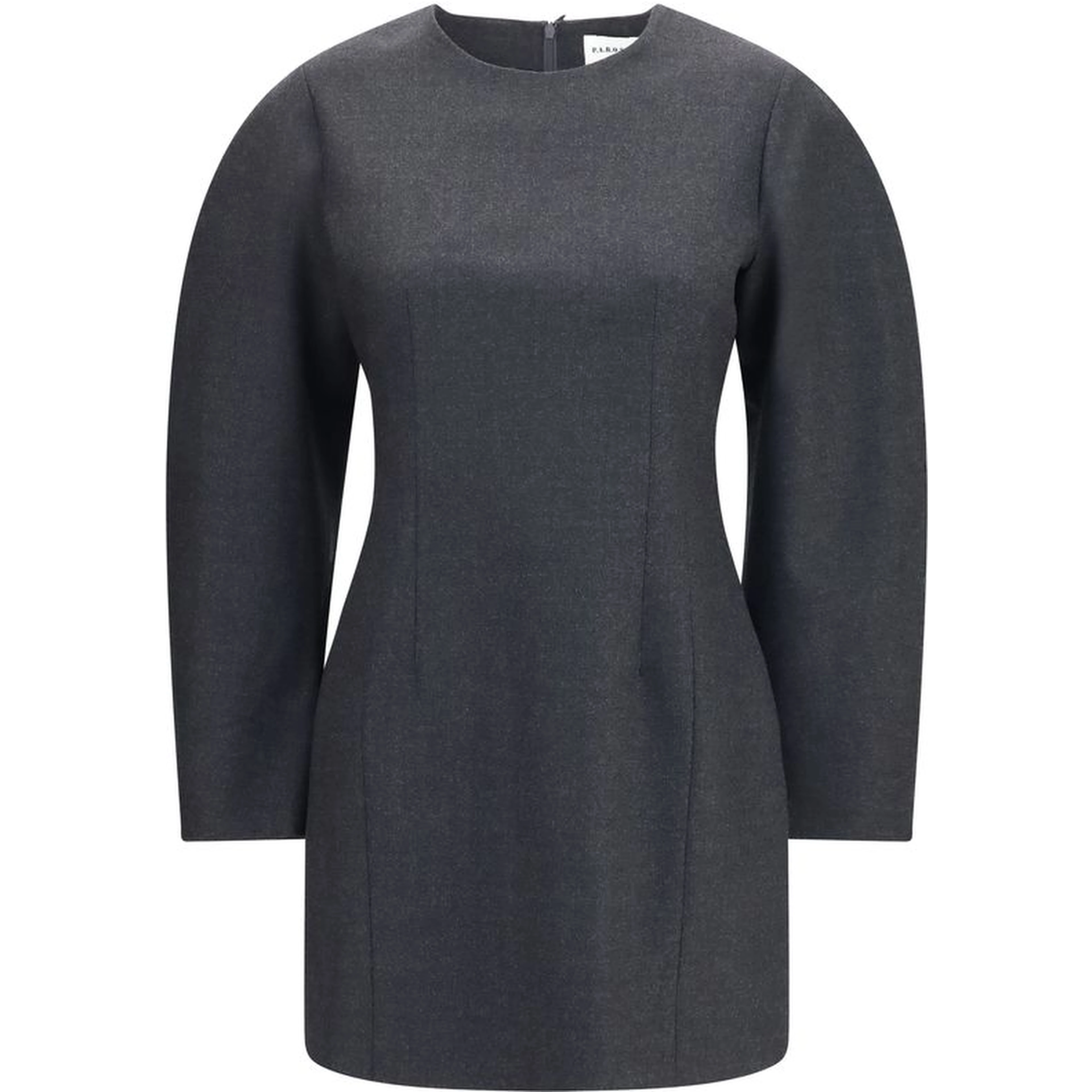 Gray Wool Oves Aries Casual Dress