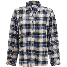 Blue Cotton Pattern Shirt