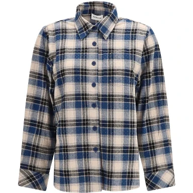 Blue Cotton Pattern Shirt