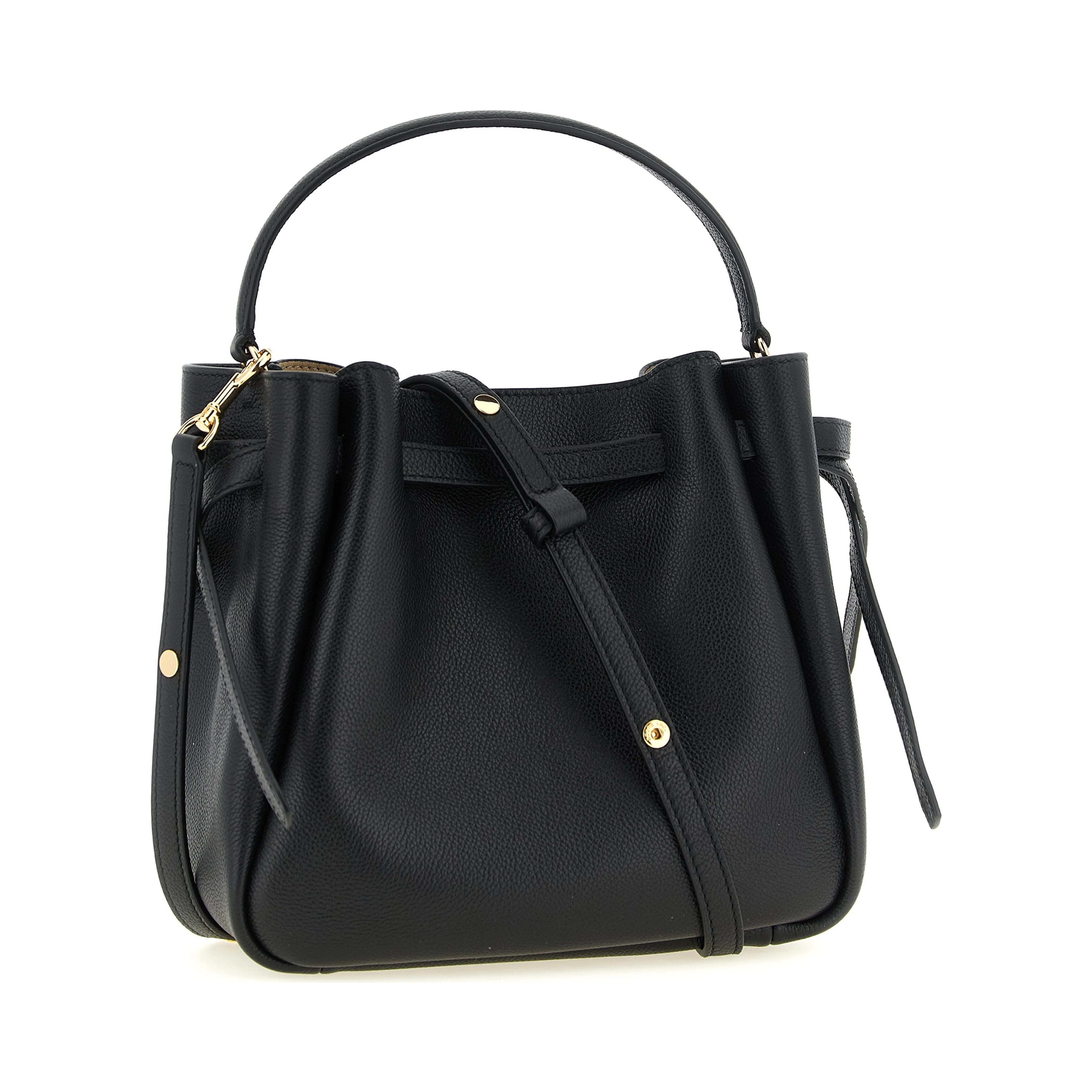 Black Cowhide Crossbody Bag