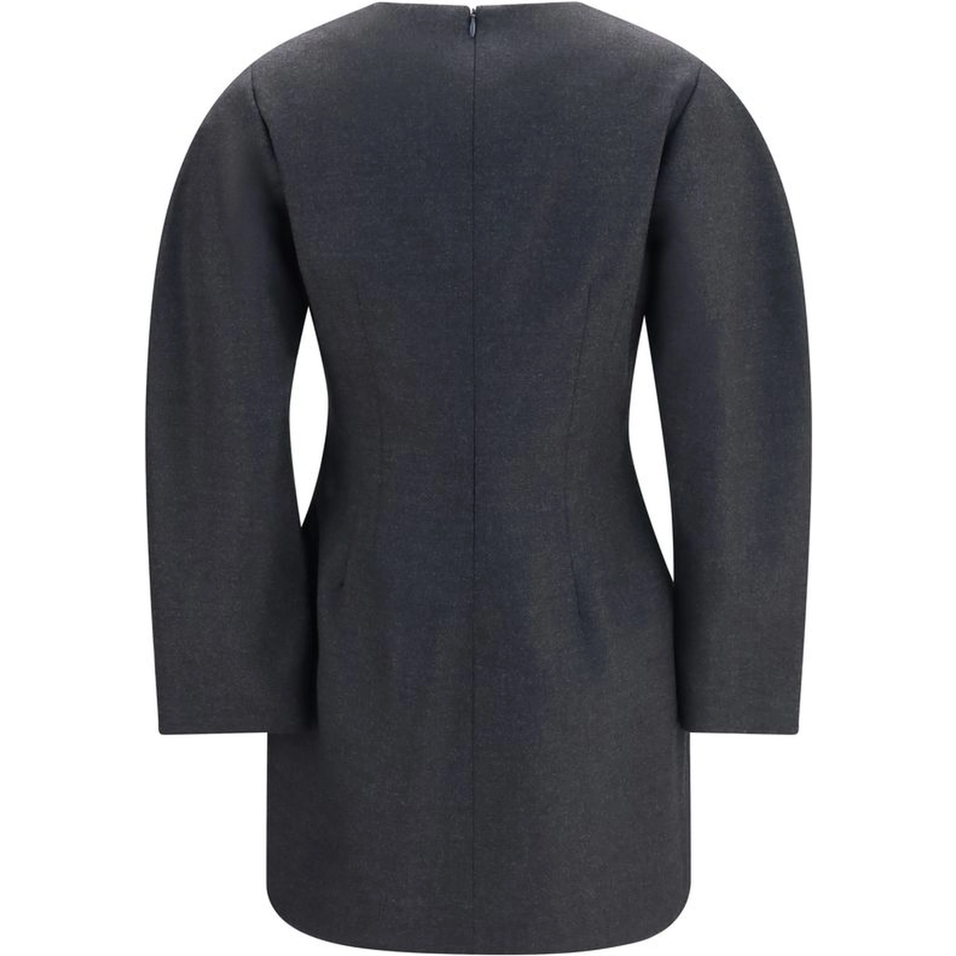 Gray Wool Oves Aries Casual Dress