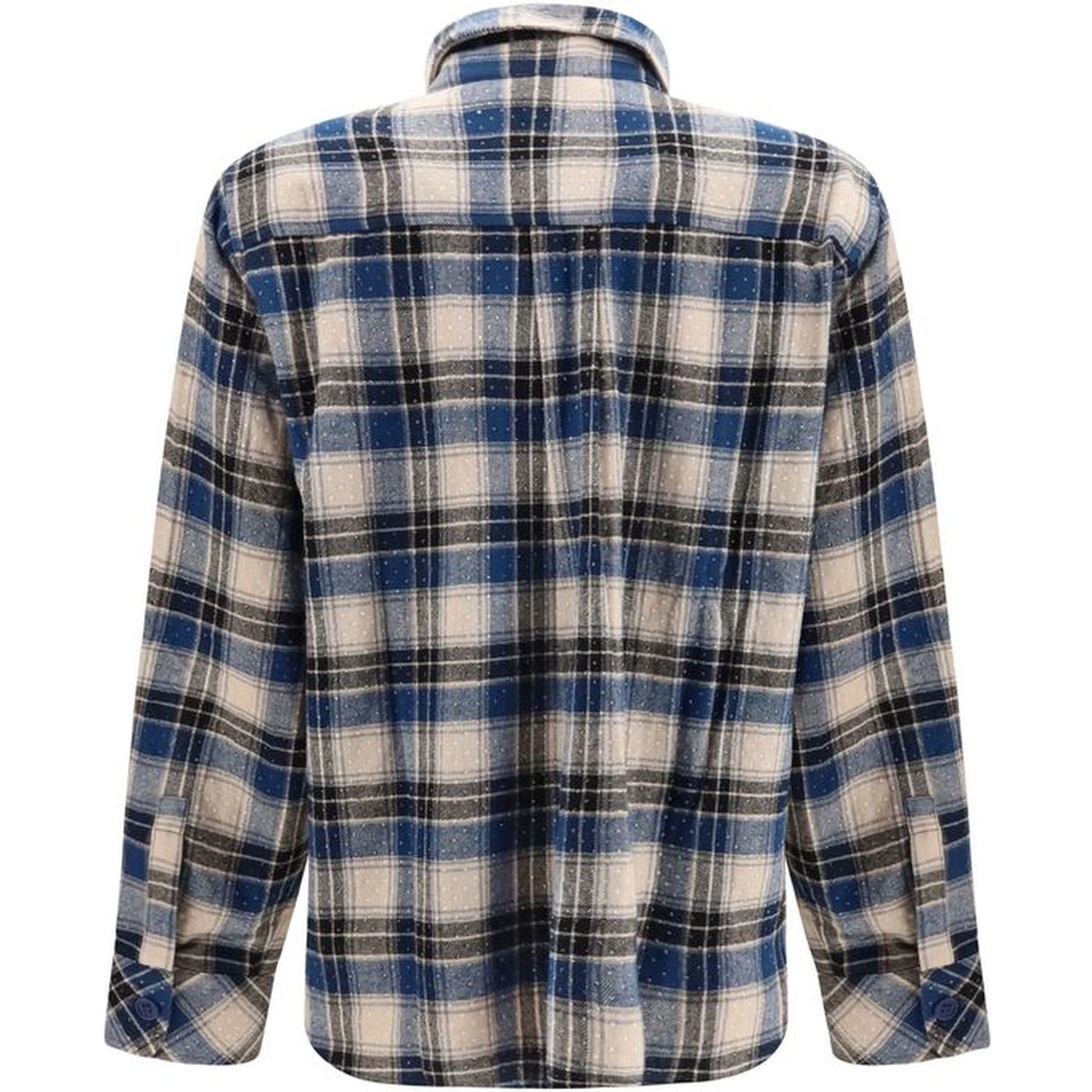 Blue Cotton Pattern Shirt