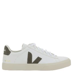 White Calf Leather Bos Taurus Low Top Sneakers