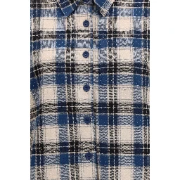 Blue Cotton Pattern Shirt