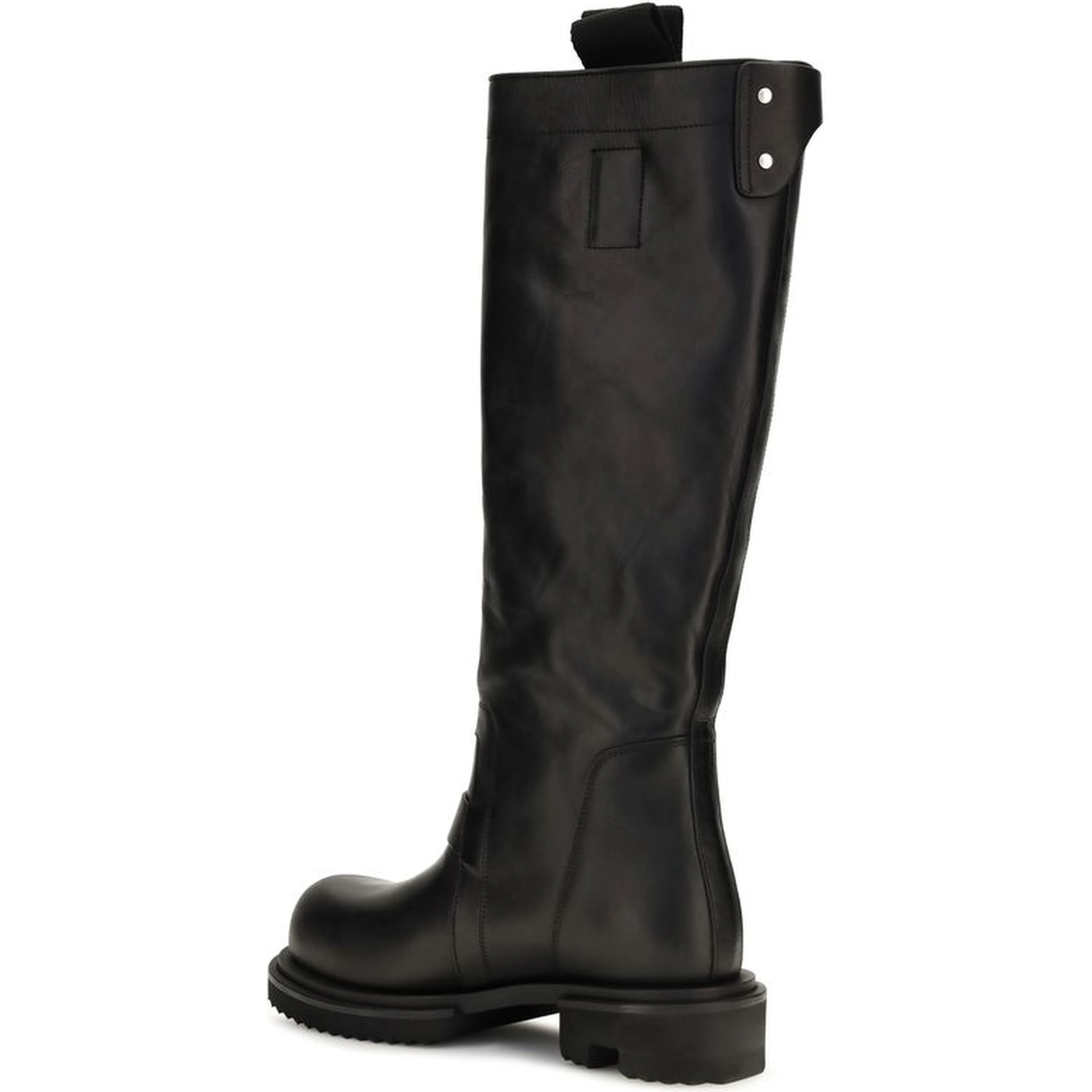Black Calf Leather Bos Taurus Rain Boots