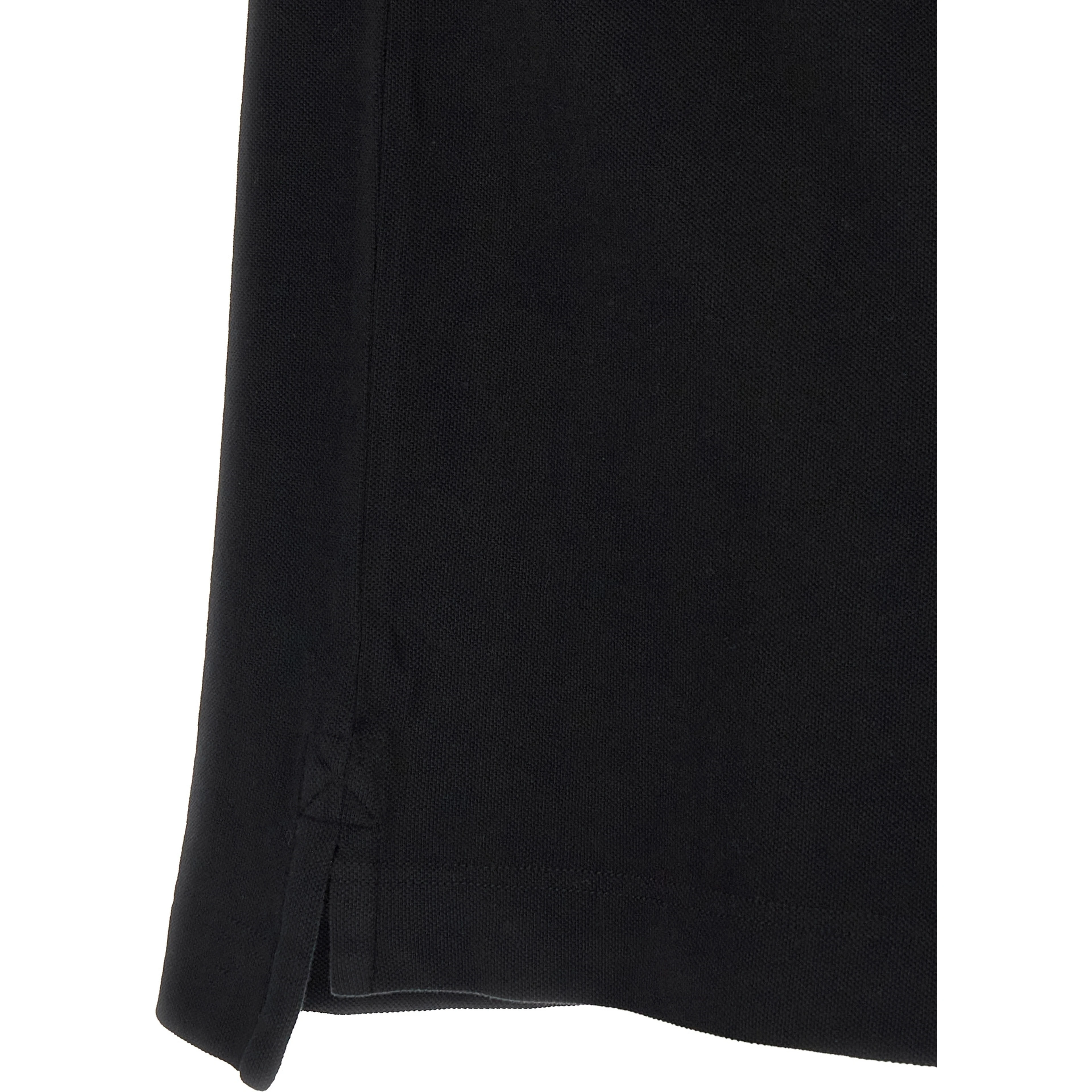 Black Cotton Polo Shirt