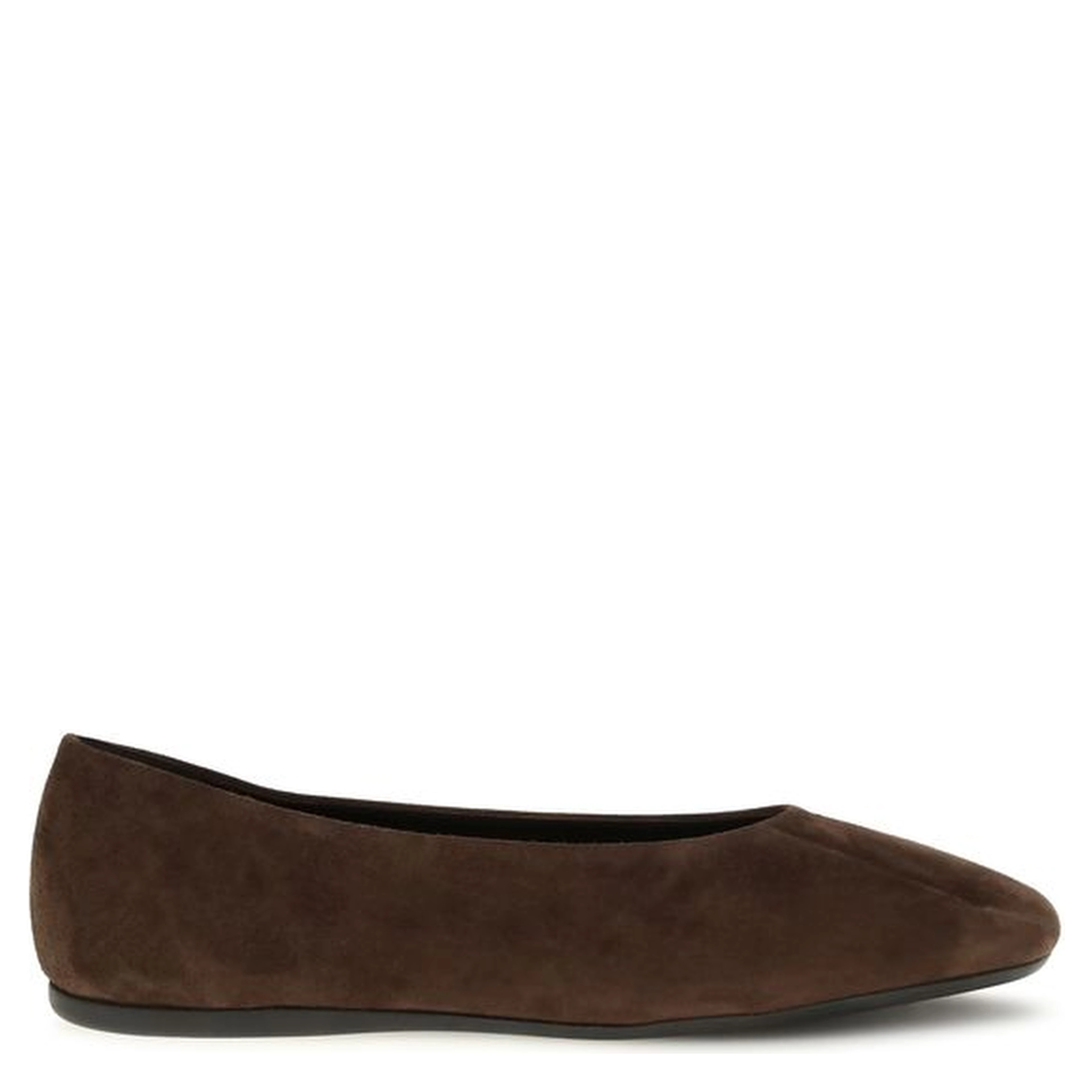 Brown Calf Leather Bos Taurus Ballet Flats