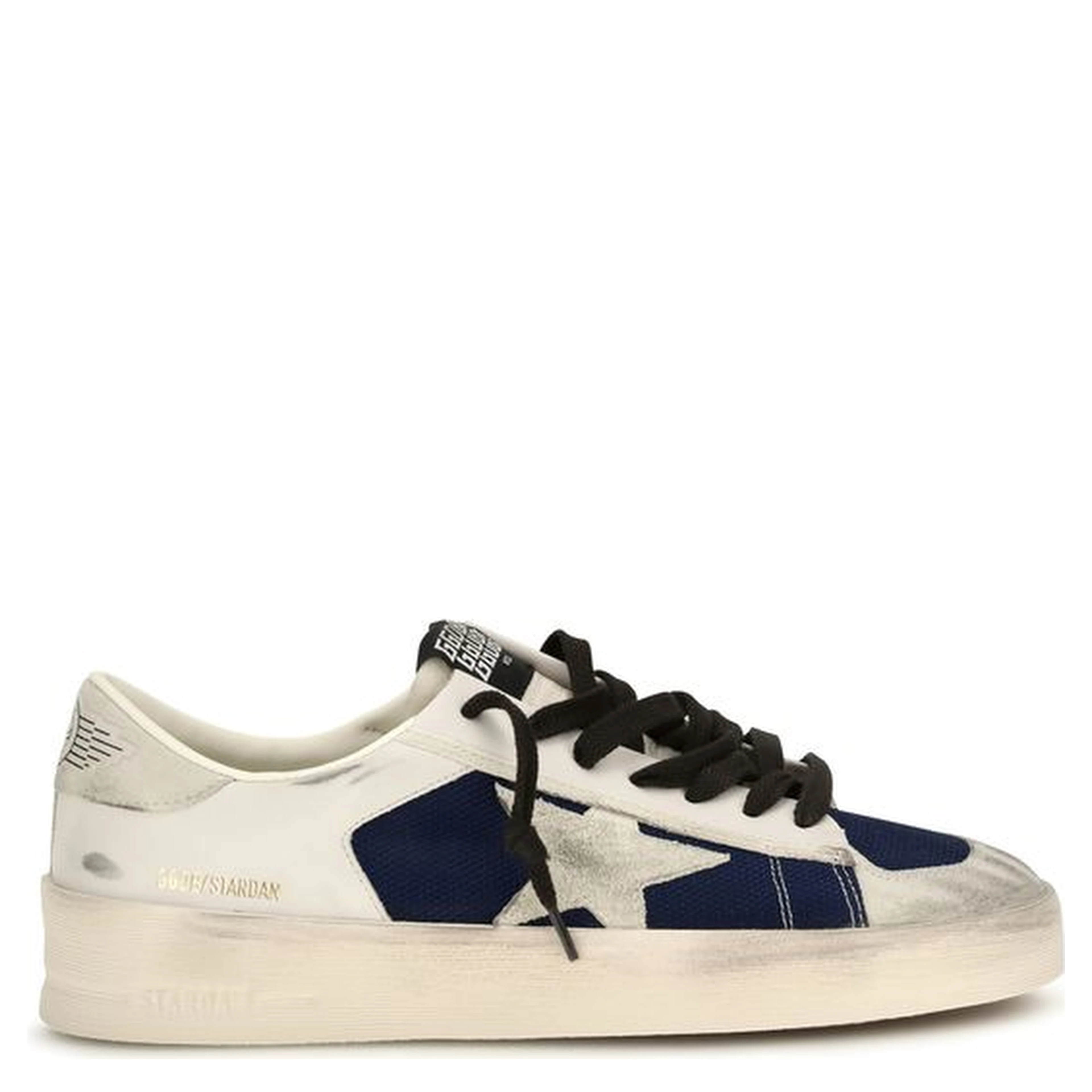 Gray Calf Leather Bos Taurus Low Top Sneakers