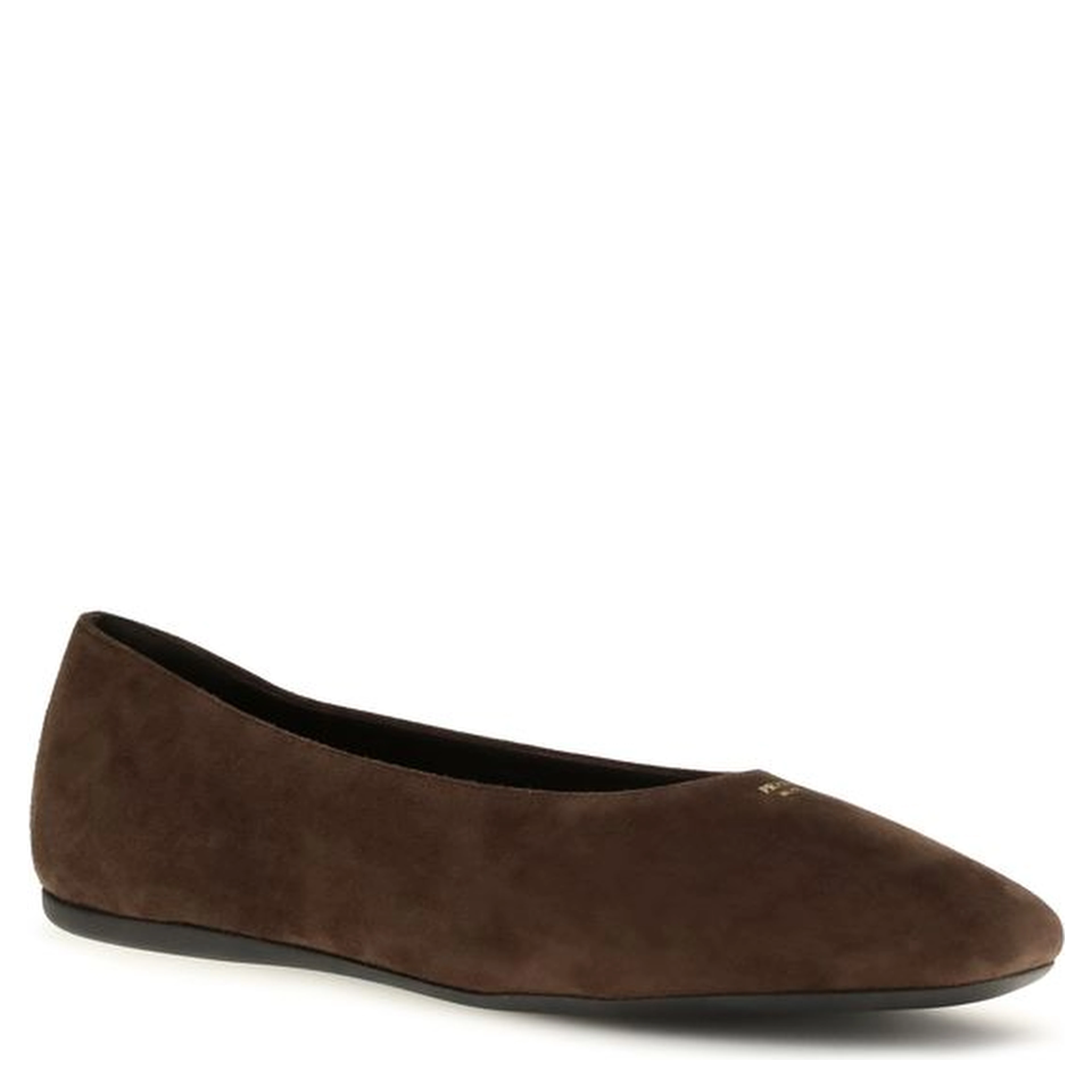 Brown Calf Leather Bos Taurus Ballet Flats