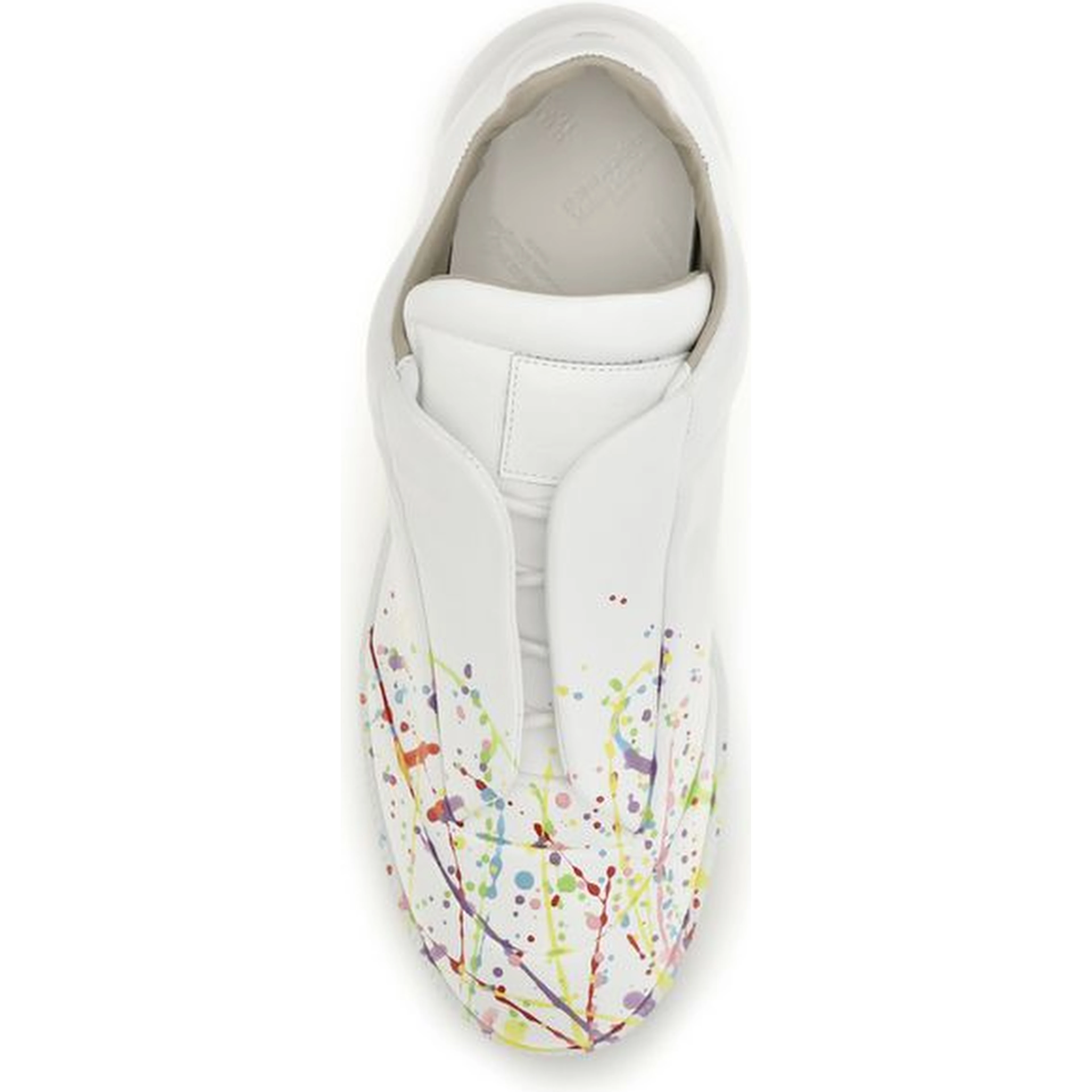 White Calf Leather Bos Taurus Low Top Sneakers