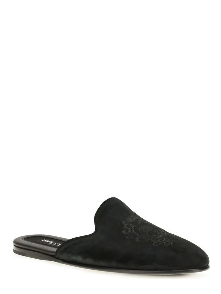 Black Calf Leather Bos Taurus Mules alternative