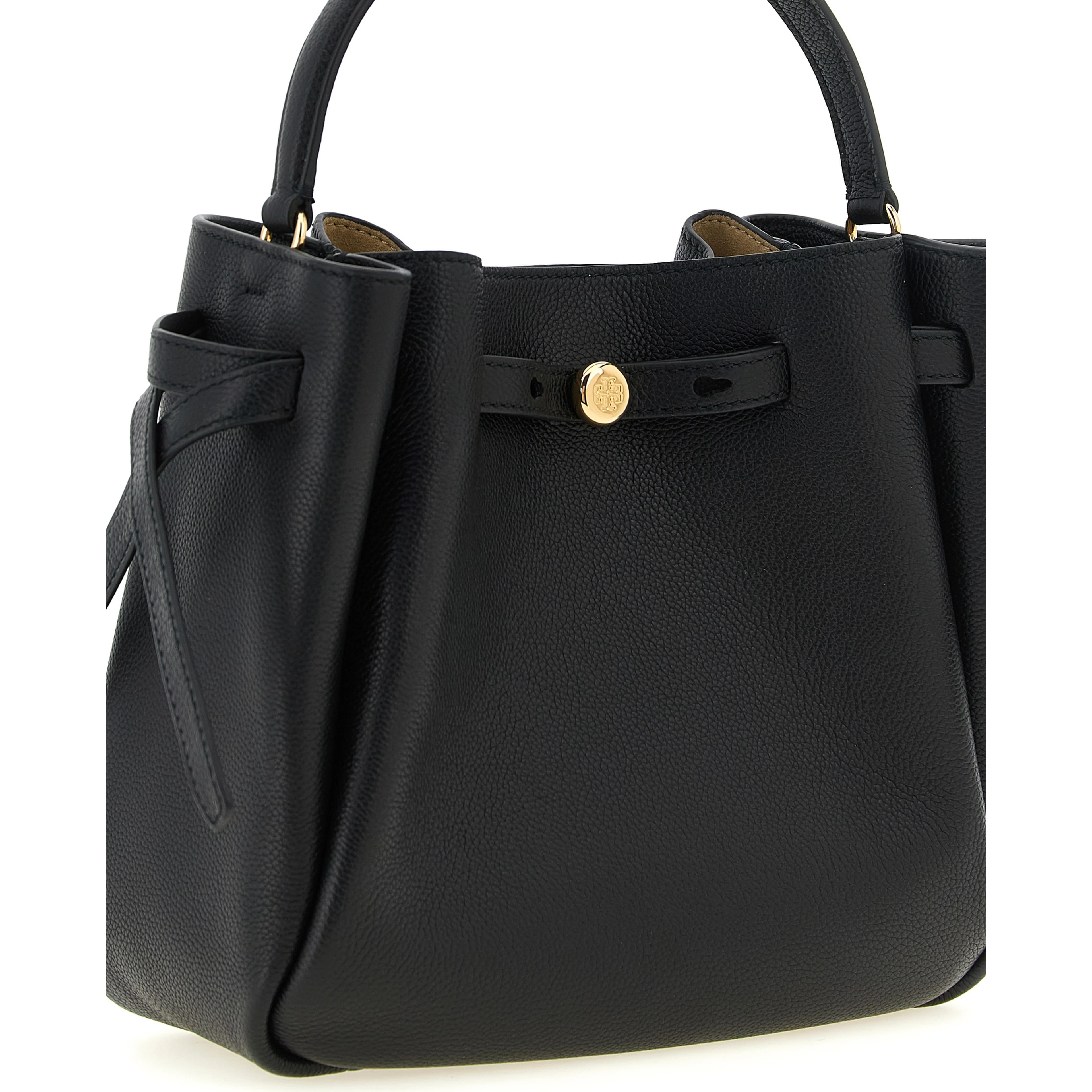 Black Cowhide Crossbody Bag