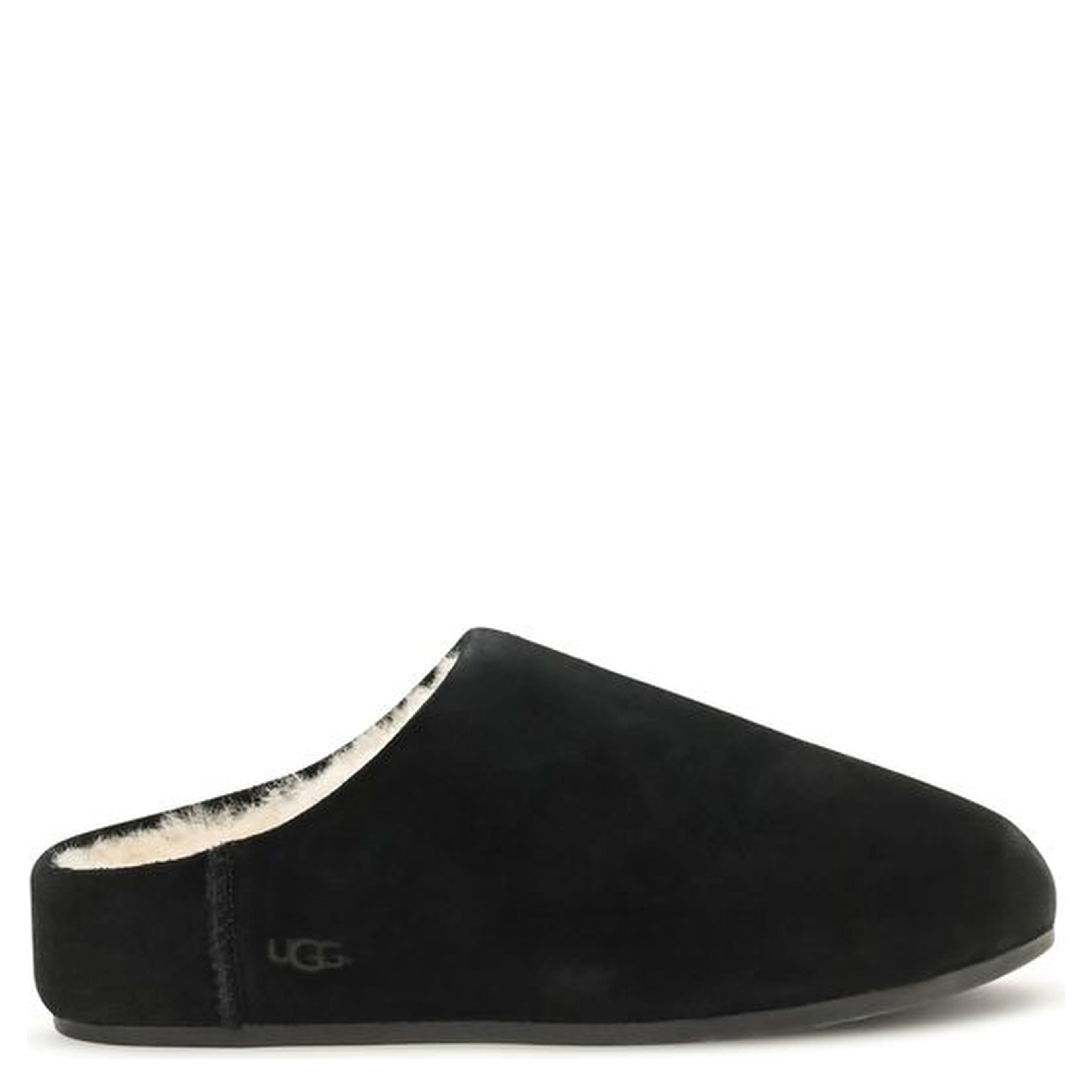 Black Leather Mules