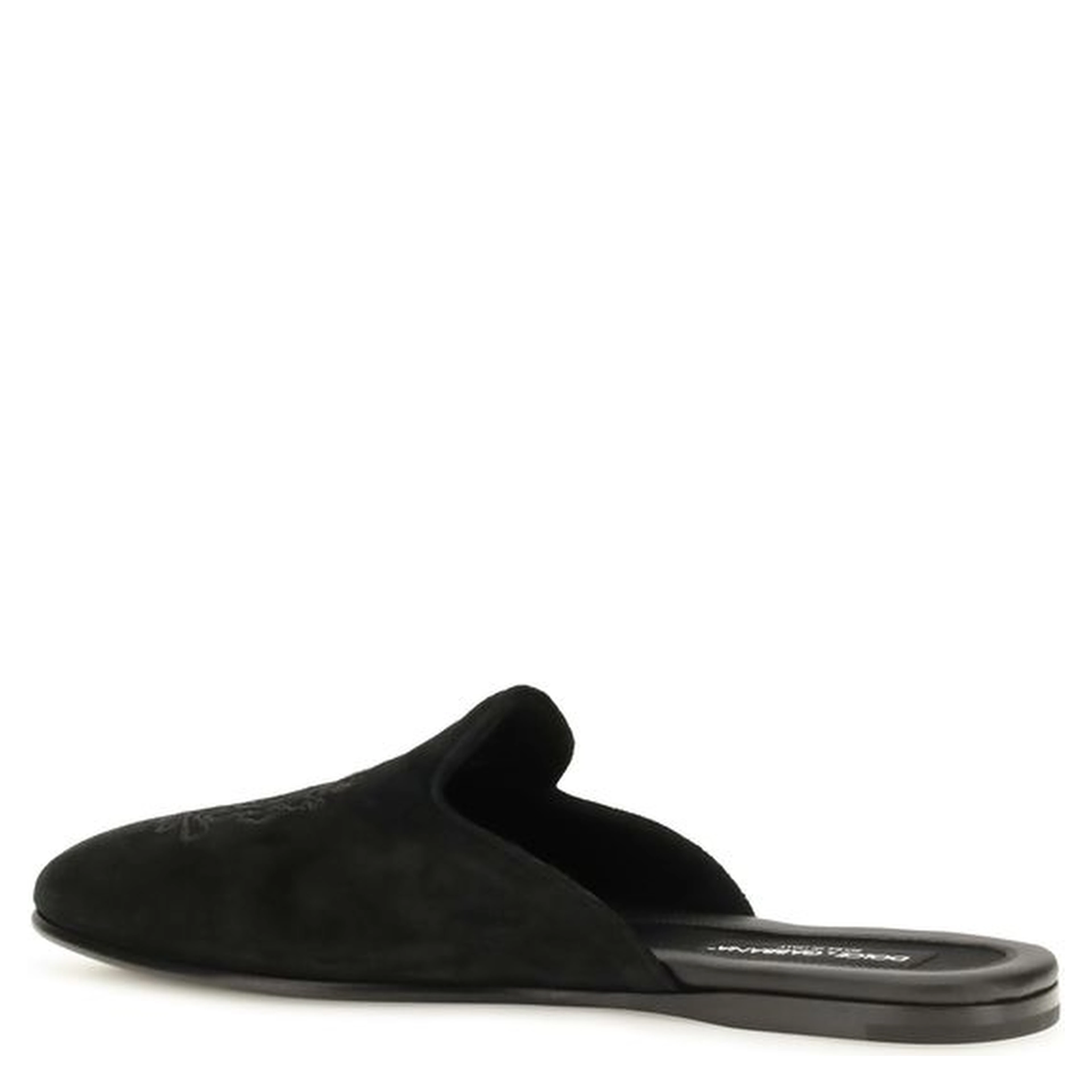 Black Calf Leather Bos Taurus Mules