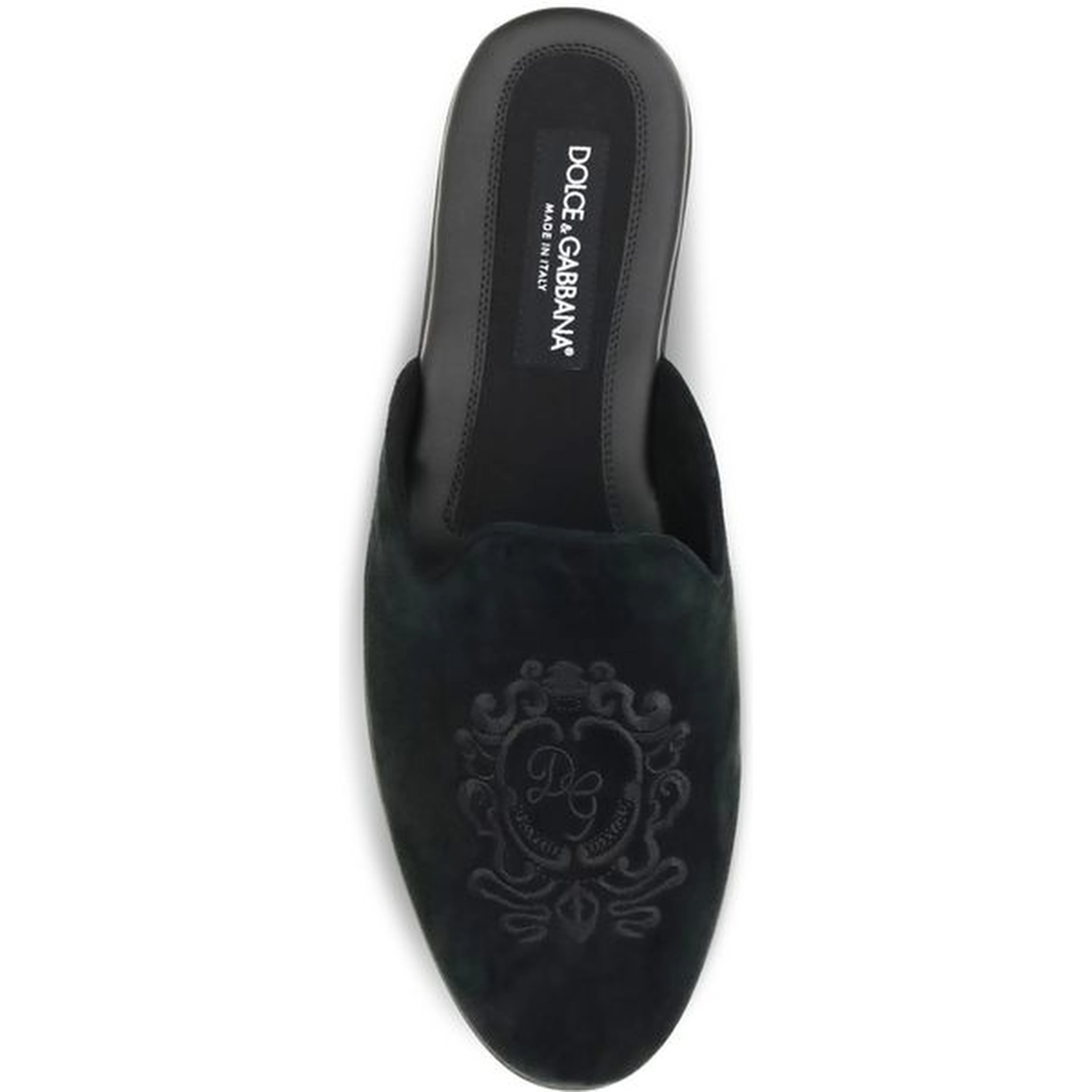 Black Calf Leather Bos Taurus Mules