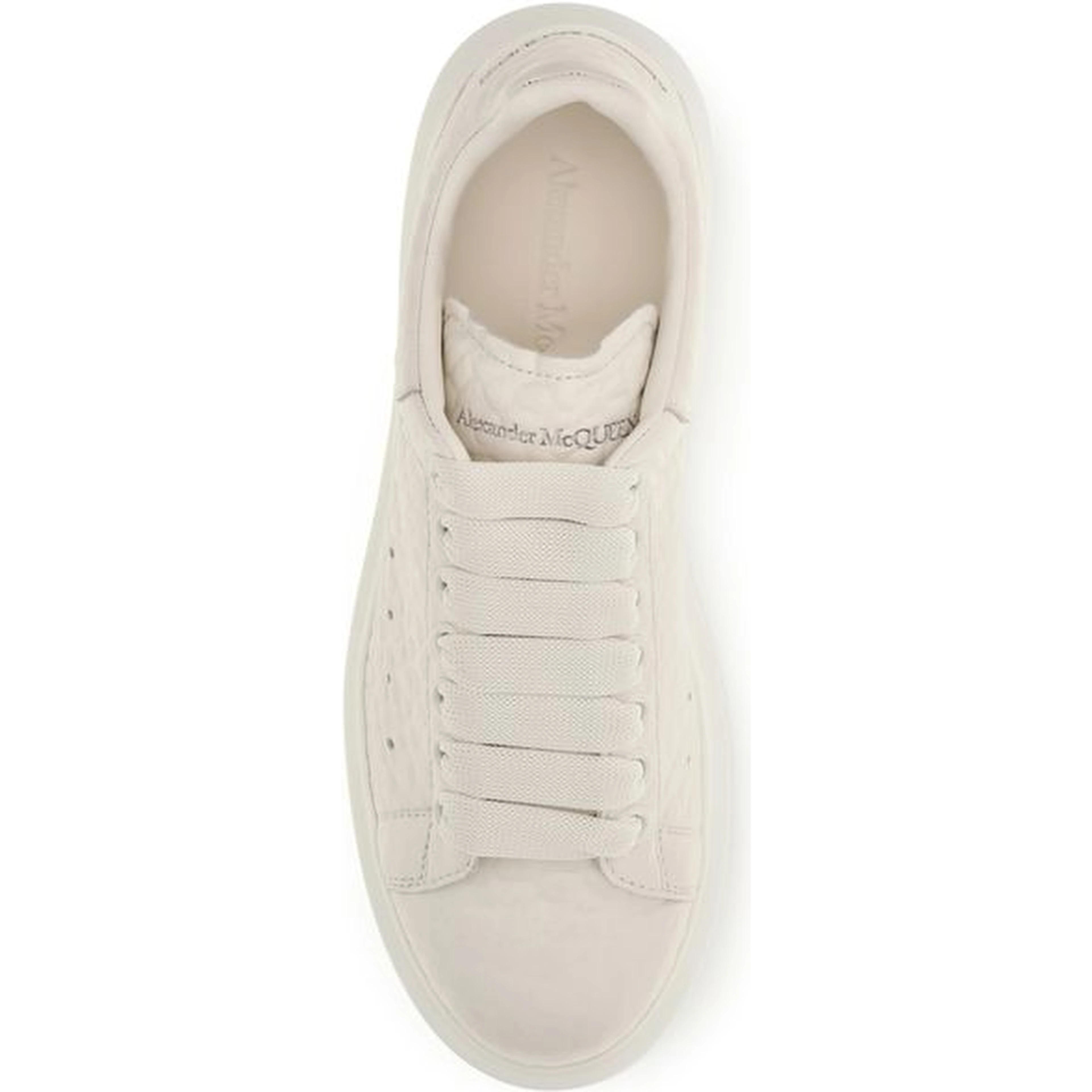 White Calf Leather Bos Taurus Chunky Sneakers