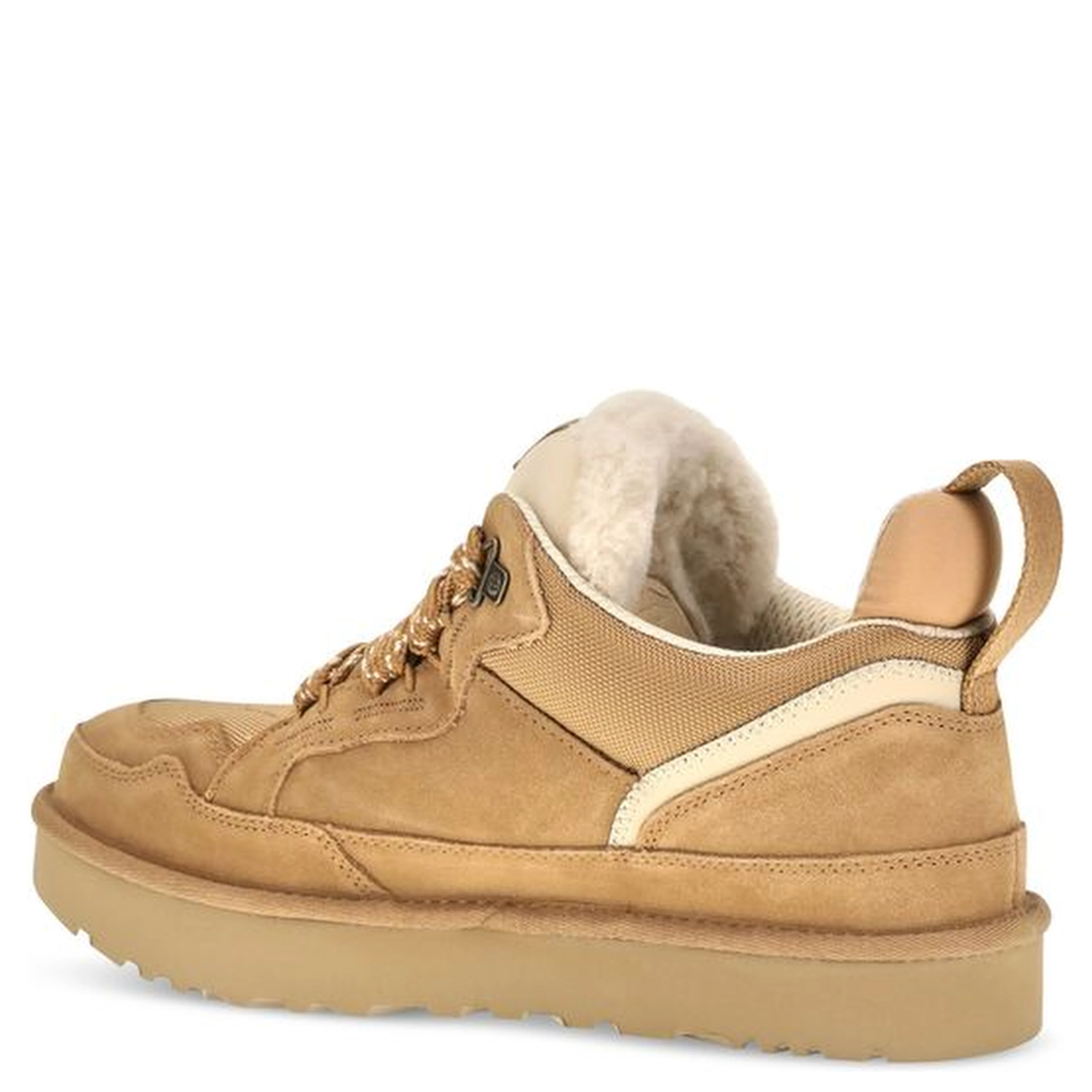 Beige Calf Leather Bos Taurus Chunky Sneakers