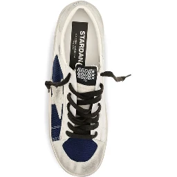 Gray Calf Leather Bos Taurus Low Top Sneakers