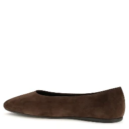Brown Calf Leather Bos Taurus Ballet Flats