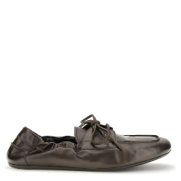Brown Calf Leather Bos Taurus Slip-On Loafers