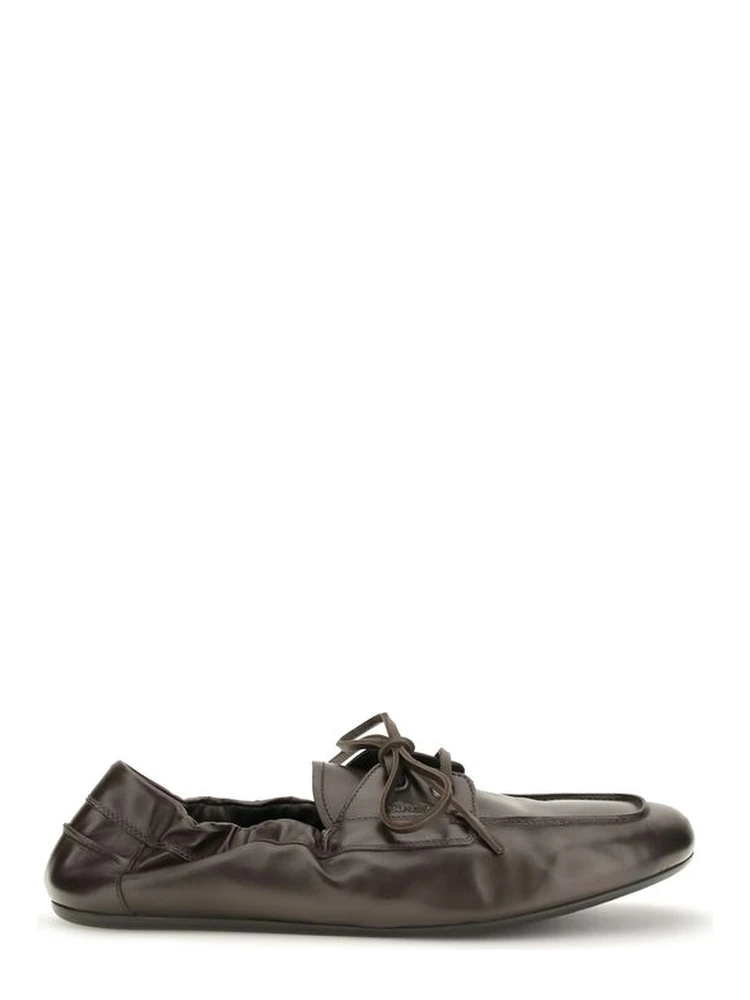 Brown Calf Leather Bos Taurus Slip-On Loafers