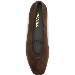 Brown Calf Leather Bos Taurus Ballet Flats