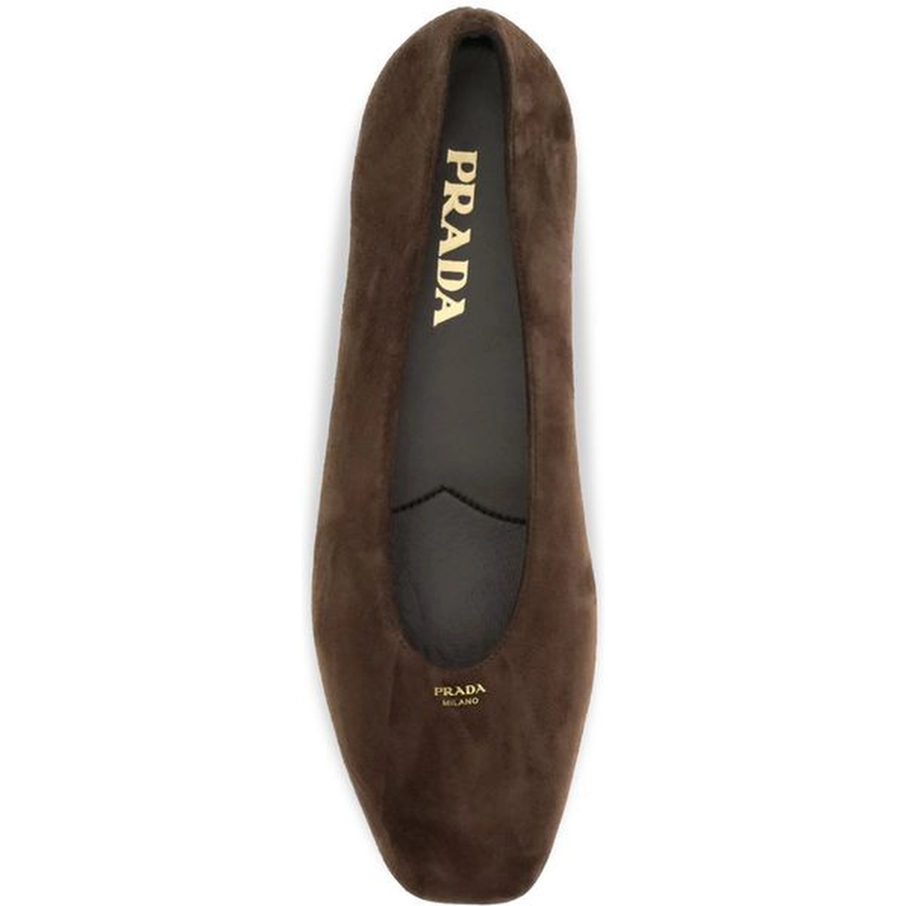 Brown Calf Leather Bos Taurus Ballet Flats