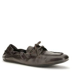 Brown Calf Leather Bos Taurus Slip-On Loafers