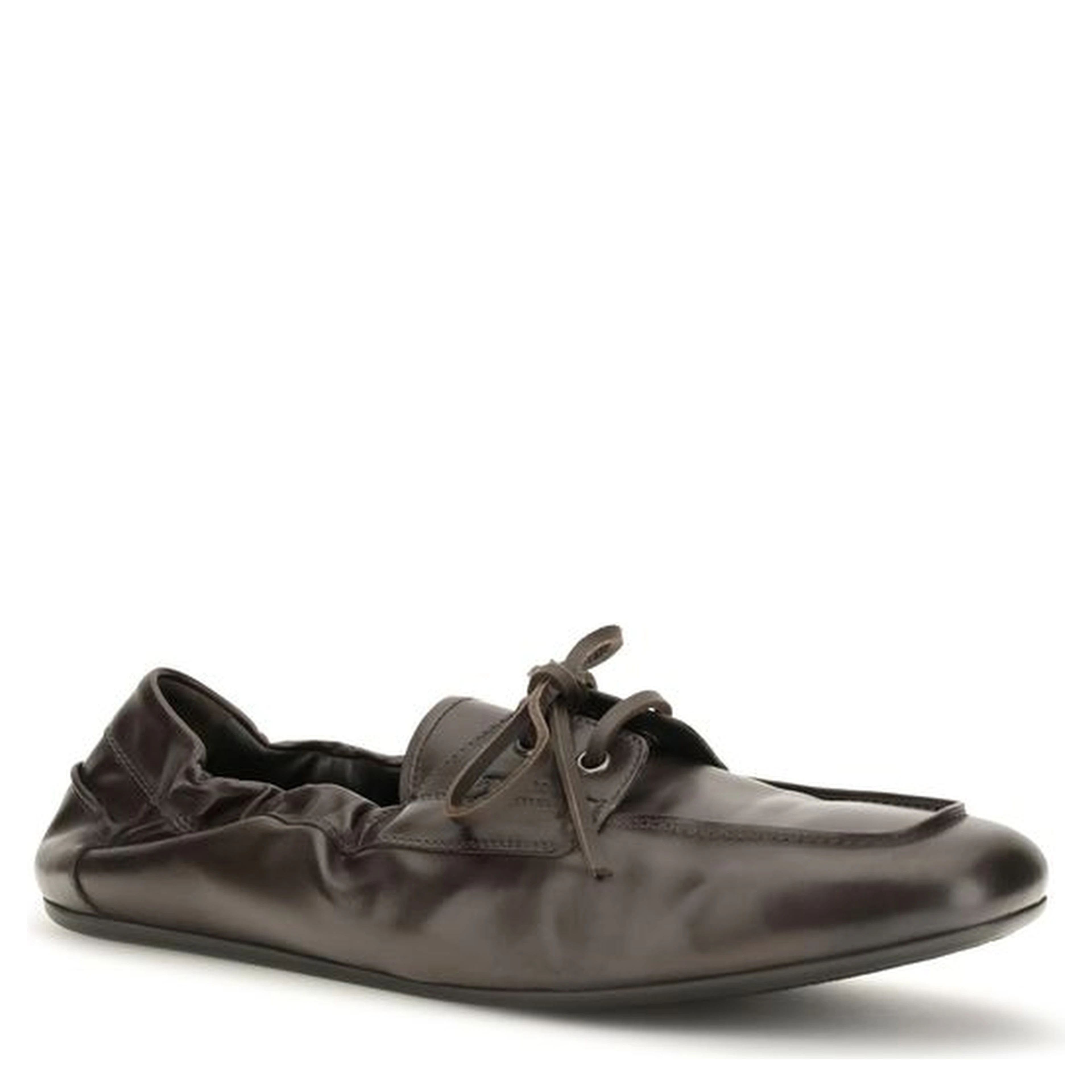 Brown Calf Leather Bos Taurus Slip-On Loafers