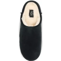 Black Leather Mules