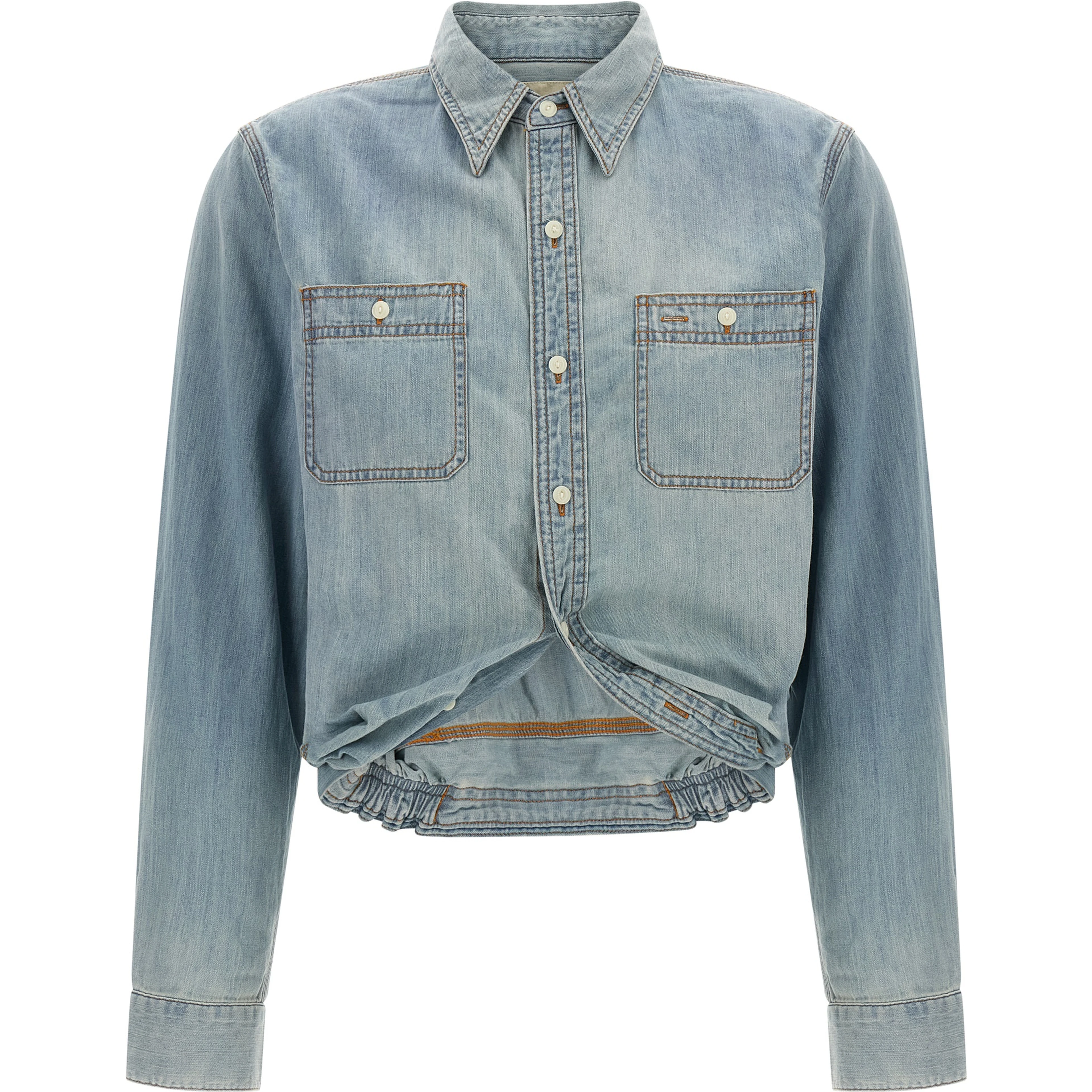 Blue Cotton Blouse