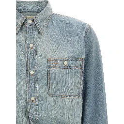 Blue Cotton Blouse