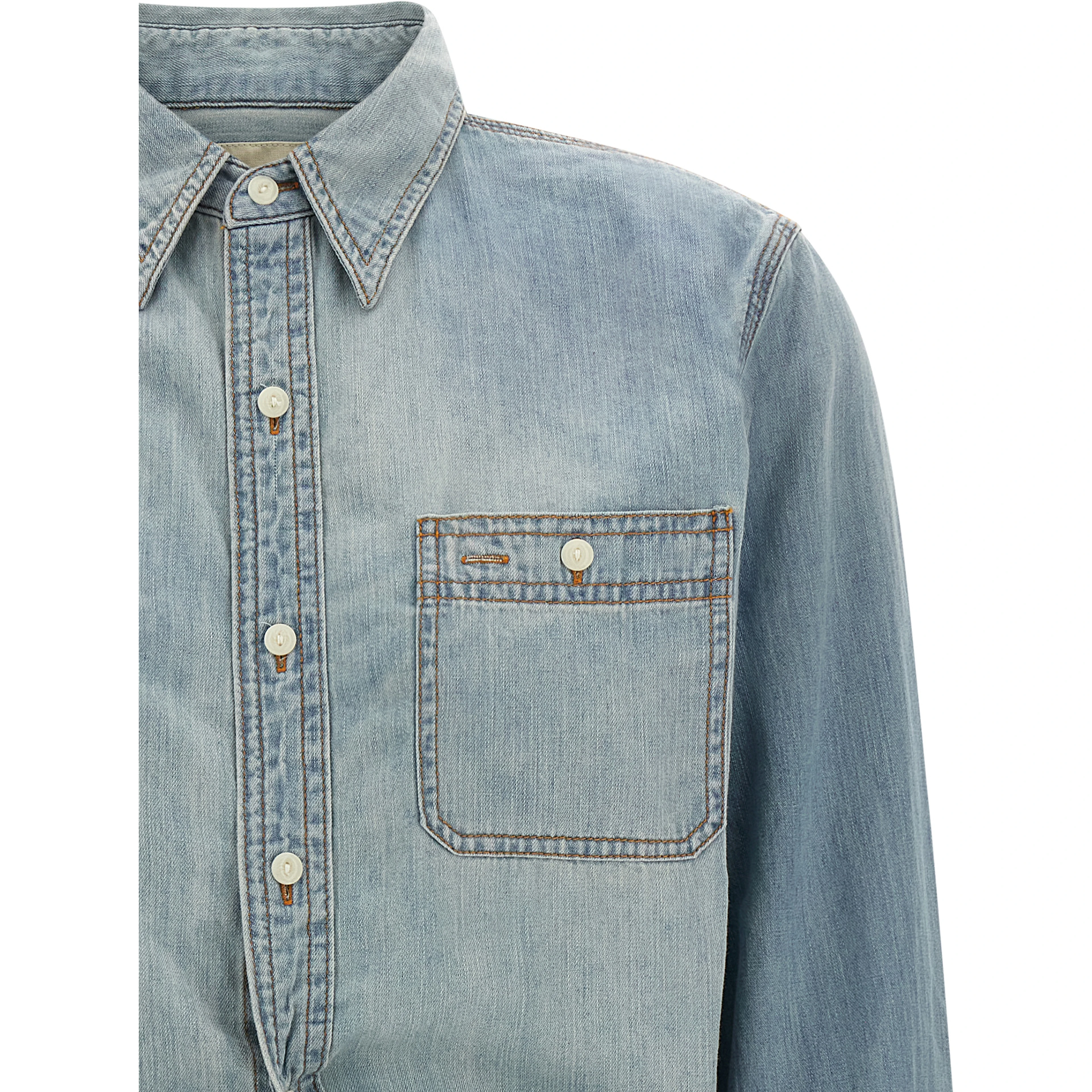 Blue Cotton Blouse