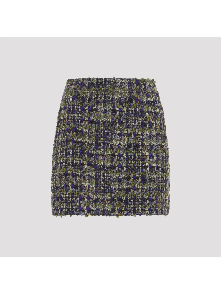 Saint Laurent Tweed Mini Skirt