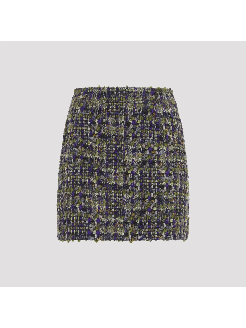 Saint Laurent Tweed Mini Skirt