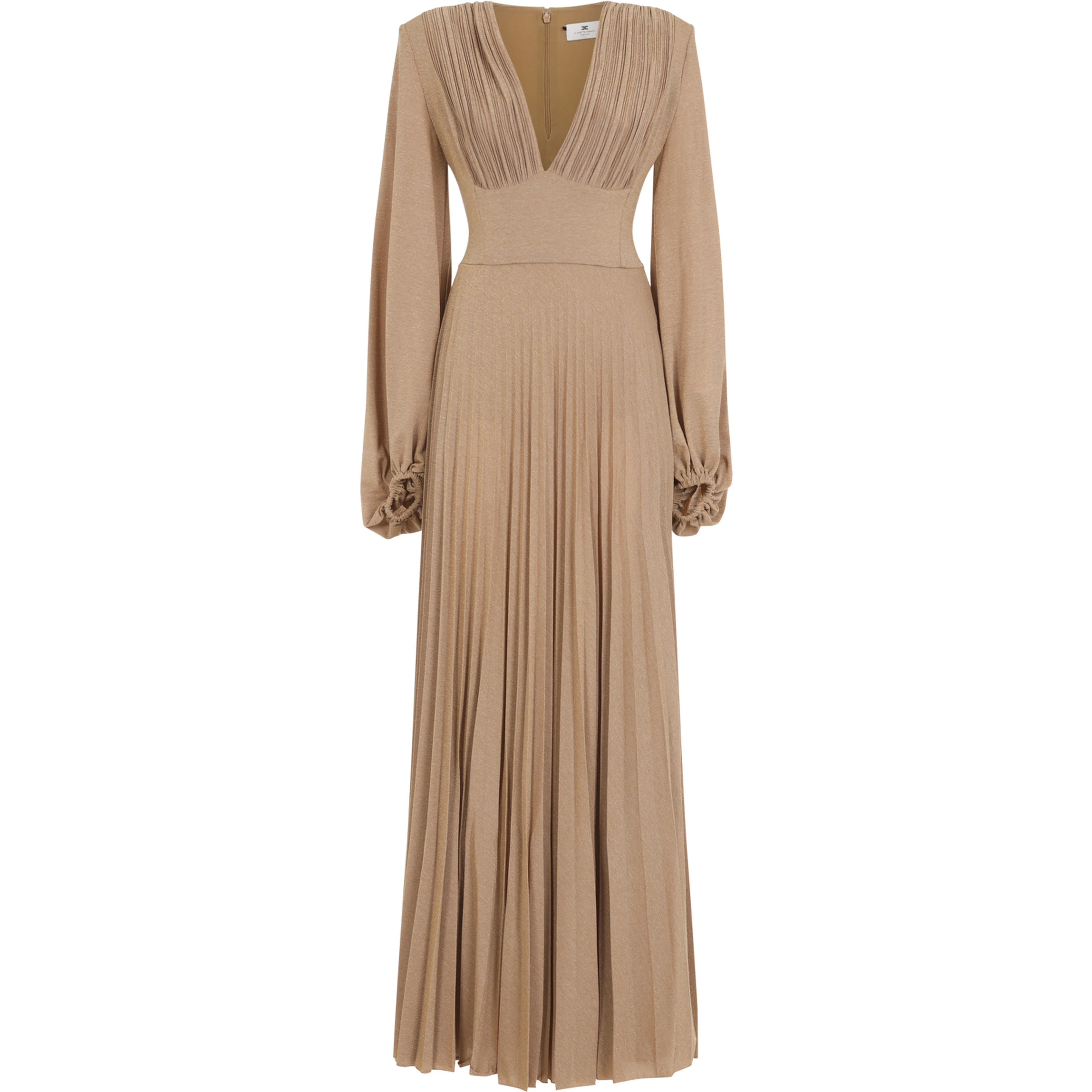 Elisabetta Franchi Long Jersey Lurex Dress