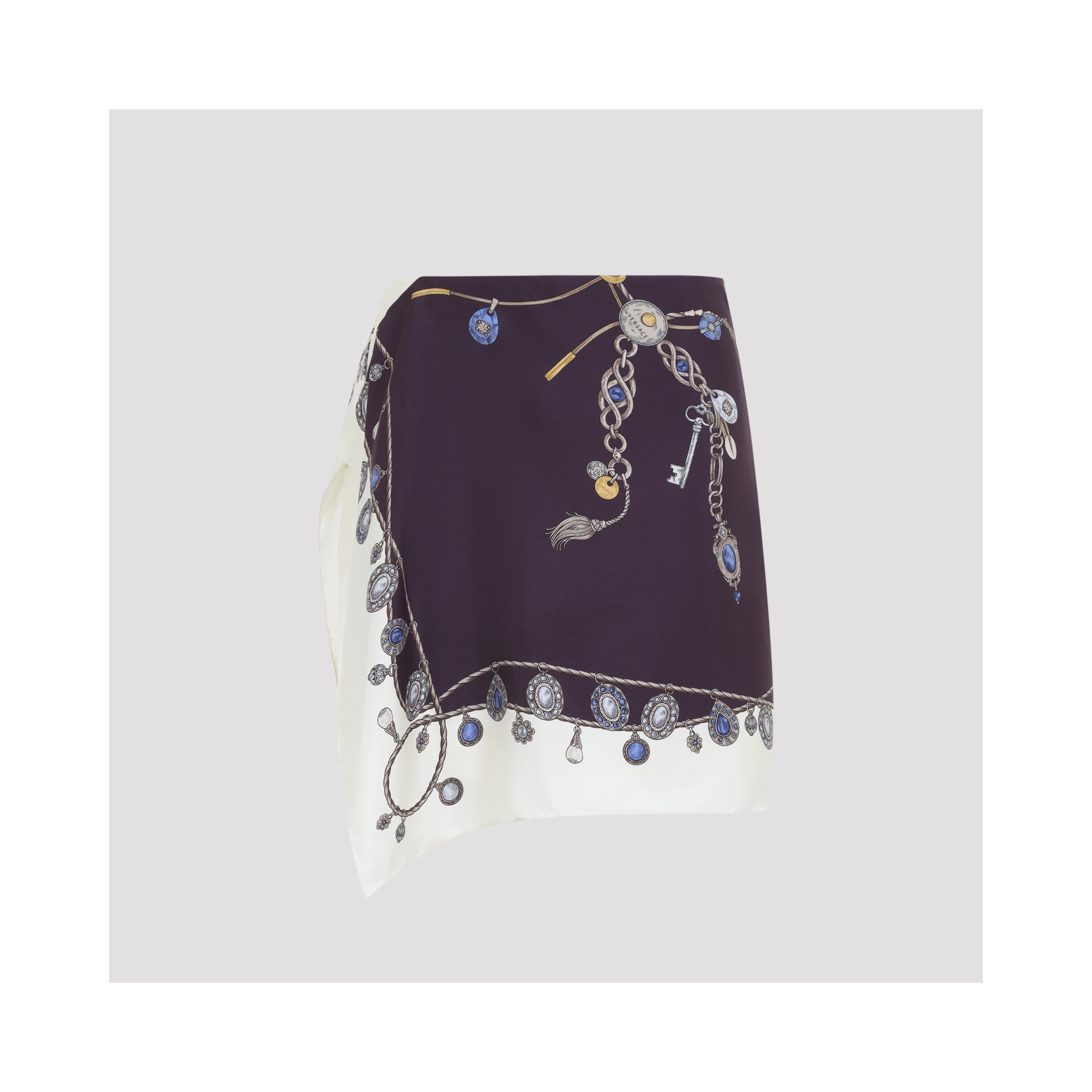 SKIRT TWILL SILK STOLEN JEWELS