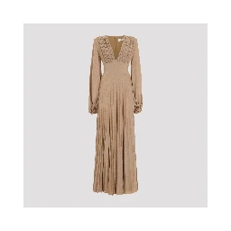 Elisabetta Franchi Long Jersey Lurex Dress