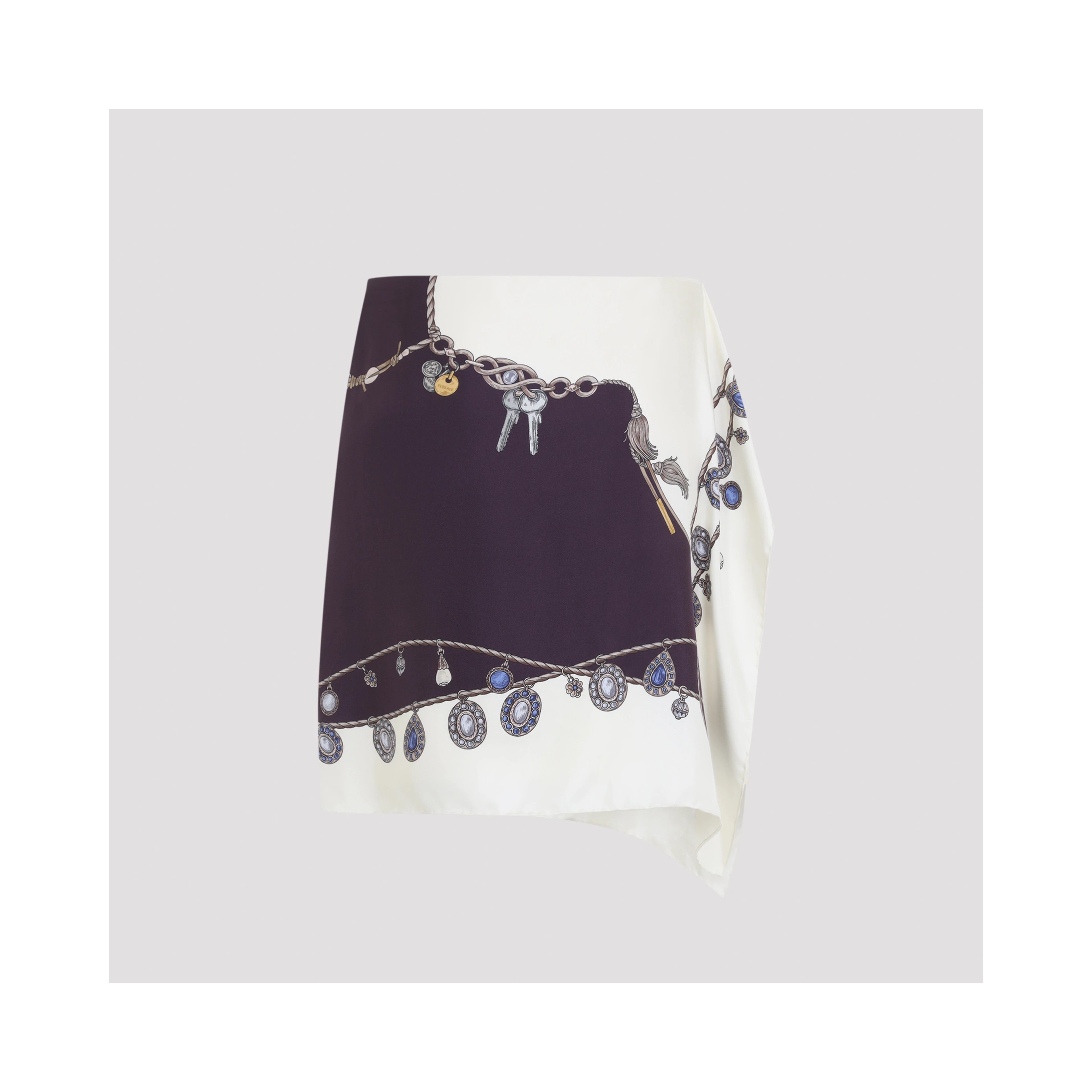 SKIRT TWILL SILK STOLEN JEWELS