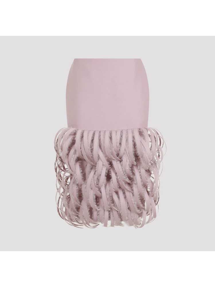 Balenciaga Fluffy Feather Pencil Skirt