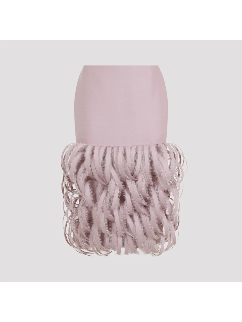 Balenciaga Fluffy Feather Pencil Skirt