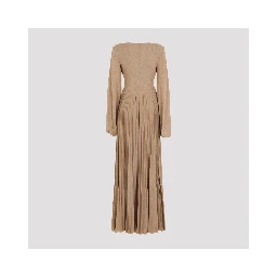 Elisabetta Franchi Long Jersey Lurex Dress