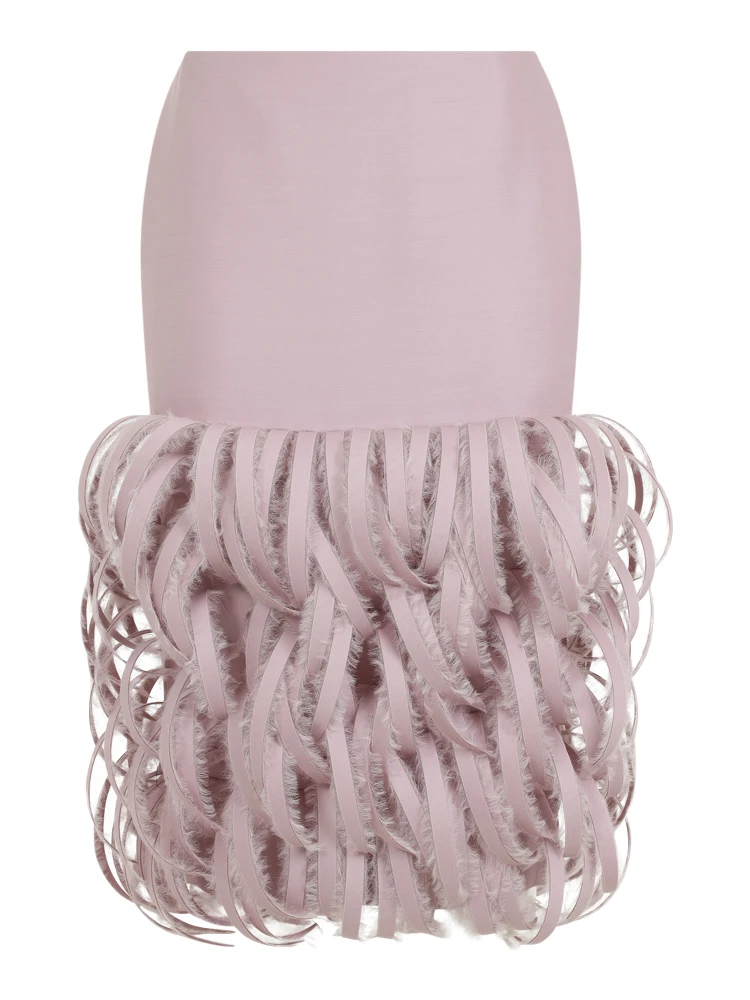 Balenciaga Fluffy Feather Pencil Skirt alternative