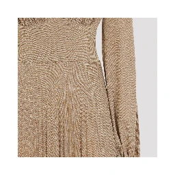 Elisabetta Franchi Long Jersey Lurex Dress
